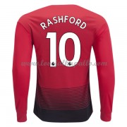 Manchester United Jalkapallo Pelipaidat 2018-19 Marcus Rashford 10 Pelipaita Koti Pitkähihainen
